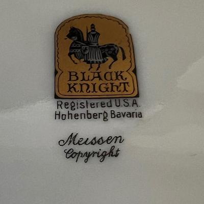 ‘Meissen’ By Black Knight Set of 11 Dinner Plates (DR-RG)