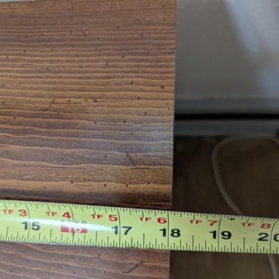 Vintage Two Drawer Wood Night Stand.