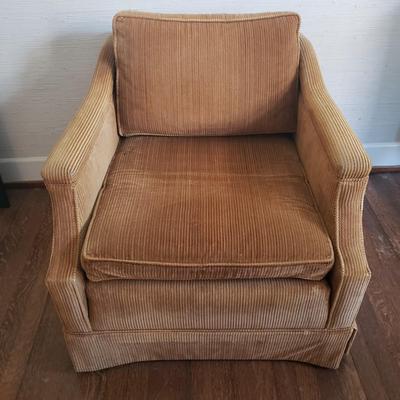 Clyde Pearson Gold Corduroy Chair (D-KD)