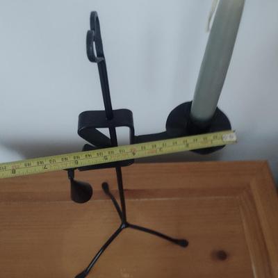 Wrought Metal Candle Holder with Snuffer