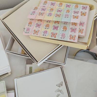 Mixture of vintage cards and stationary