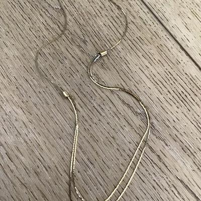 Vintage goldtone slider necklace