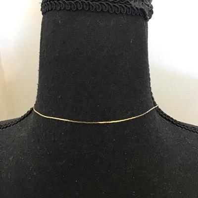 Vintage goldtone slider necklace