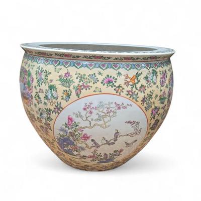 Sale Photo Thumbnail #29: Vintage Asian goldfish bowls $149 each  pair aail 