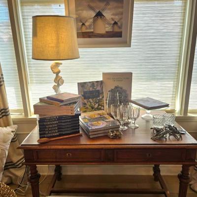 Sale Photo Thumbnail #72: Antique fruitwood desk 