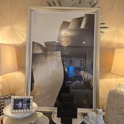 Sale Photo Thumbnail #78: Bilbao tryptich, London framed