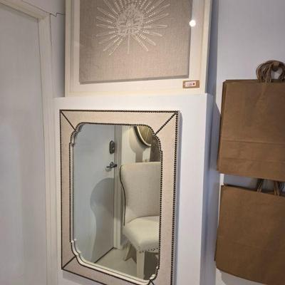 Sale Photo Thumbnail #98: MIrrors and artwork various