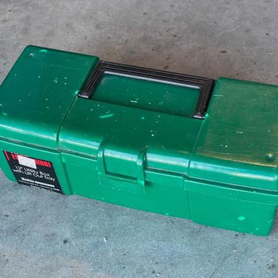 Sale Photo Thumbnail #249: Green toolbox with hand tools