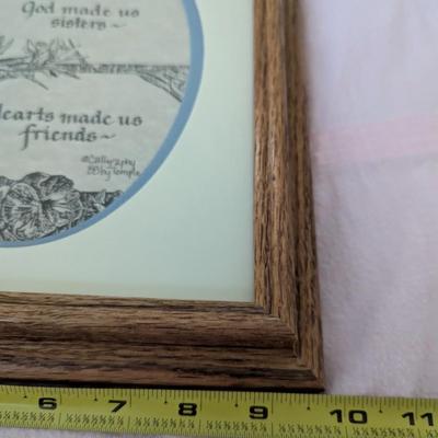 Assortment of Framed Sayings, And Plaque about a Father.