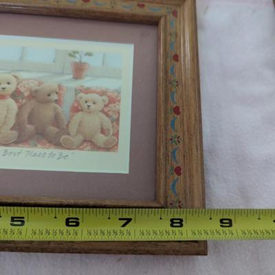 Assortment of Framed Sayings, And Plaque about a Father.