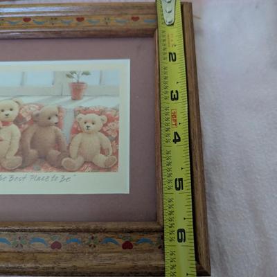 Assortment of Framed Sayings, And Plaque about a Father.