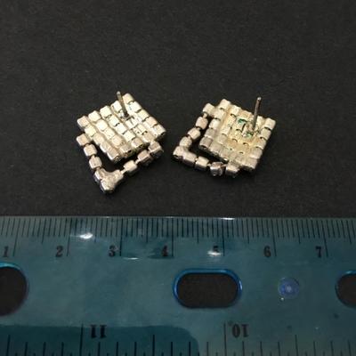 Vintage rhinestone dangle earrings