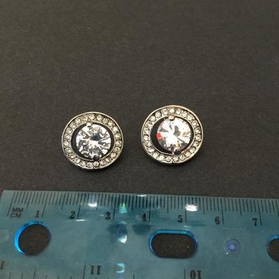 Beautiful crystal rhinestone, studded, earrings,
