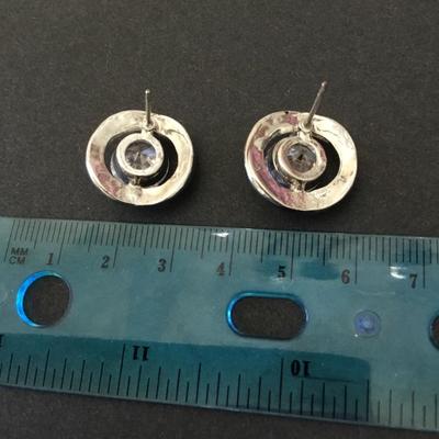 Beautiful crystal rhinestone, studded, earrings,