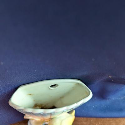 Vintage Wall Pocket, Josef, Porcelain Dinner Bell,, Edge of Shelf Pilgrim