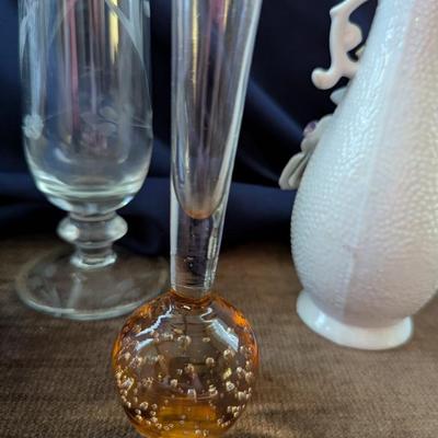 Five Beautiful Bud Vases, One Being a Lenox.