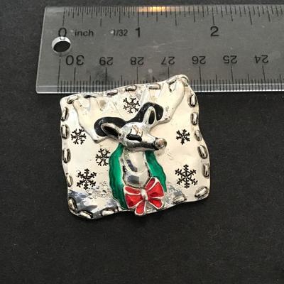 Sale Photo Thumbnail #24: Vintage Christmas reindeer brooch please see attached photos