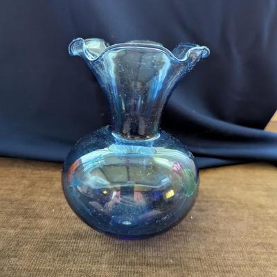 Six Beautiful Vintage Glass Vases.