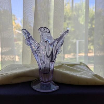 Six Beautiful Vintage Glass Vases.