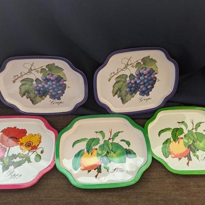 12 Assortment of Small Metal Trays.