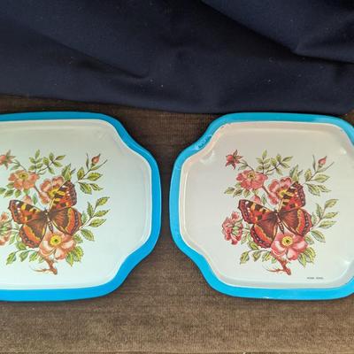 12 Assortment of Small Metal Trays.