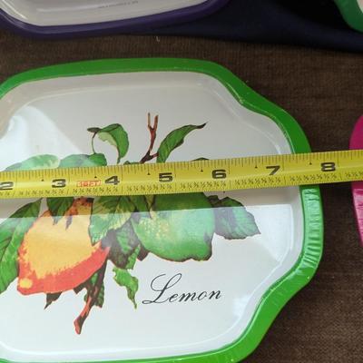 12 Assortment of Small Metal Trays.