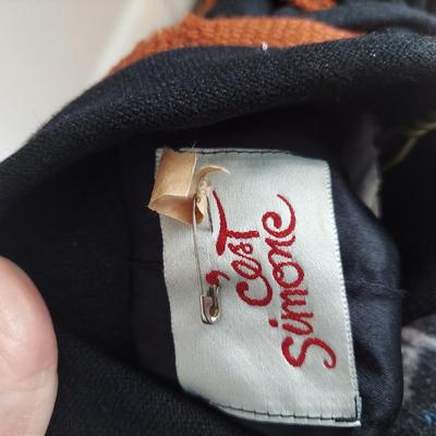 Vintage Cape w/ Nordstrom Reversible Velvet Coat (B2-BBL)