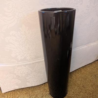 Stunning Tall Black Vase