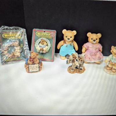 Bear Wear Lapel Pins - Cherished Teddies Porcelain Figures