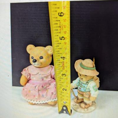 Bear Wear Lapel Pins - Cherished Teddies Porcelain Figures