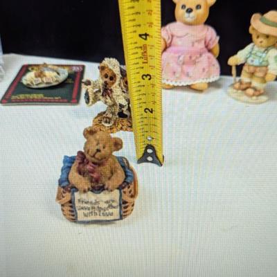 Bear Wear Lapel Pins - Cherished Teddies Porcelain Figures