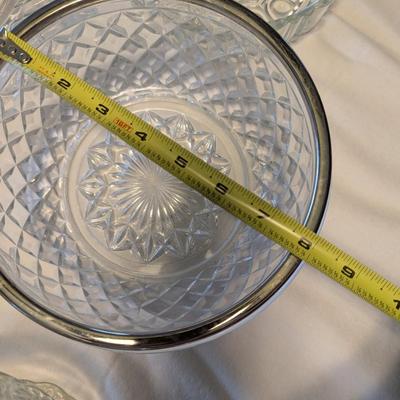 Large Lot of Glass Platters, Bowls, Egg Plate