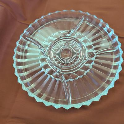 Large Lot of Glass Platters, Bowls, Egg Plate