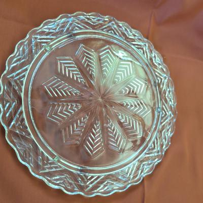 Large Lot of Glass Platters, Bowls, Egg Plate