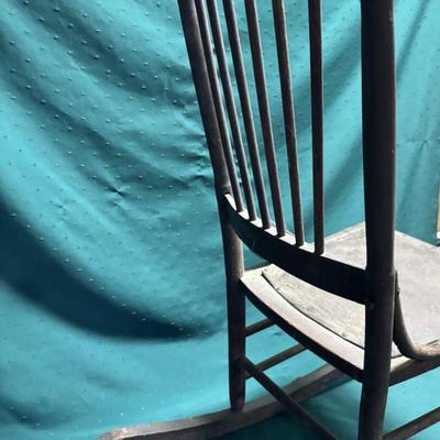 Antique Spindle Back Rocking Chair