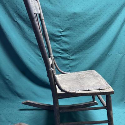 Antique Spindle Back Rocking Chair