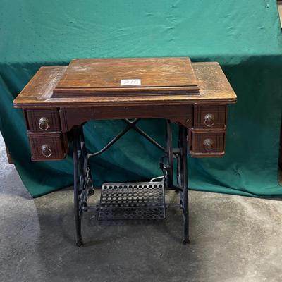 Queen Sewing Machine and Cabinet