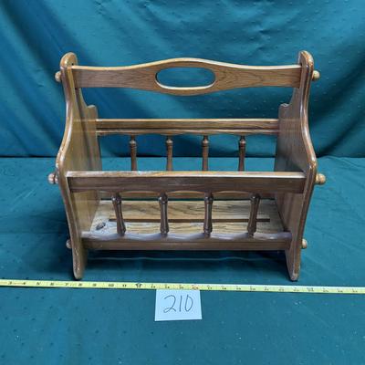 Wooden Magazine Rack