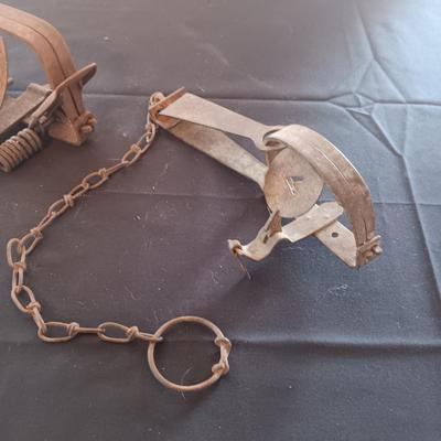 2 OLD ANIMAL TRAPS