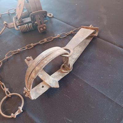 2 OLD ANIMAL TRAPS