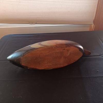 2 HAND CARVED WOODEN DUCKS