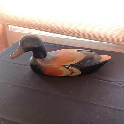 2 HAND CARVED WOODEN DUCKS