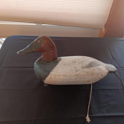 OLD WOODEN HAND CARVED DUCK DECOY