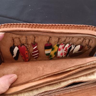 LURE BOOK FILLED WITH LURES AND MADE IN 1957 AT GILCREST H.S.