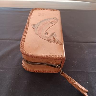 LURE BOOK FILLED WITH LURES AND MADE IN 1957 AT GILCREST H.S.