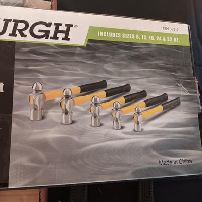 NEW 5 PC BALL PEIN HAMMER SET