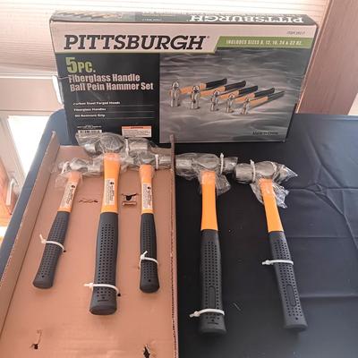 NEW 5 PC BALL PEIN HAMMER SET