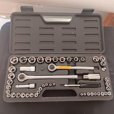 LIKE NEW SOCKET SET IN A CASE AND A SOCKET SCREWDRIVER SET