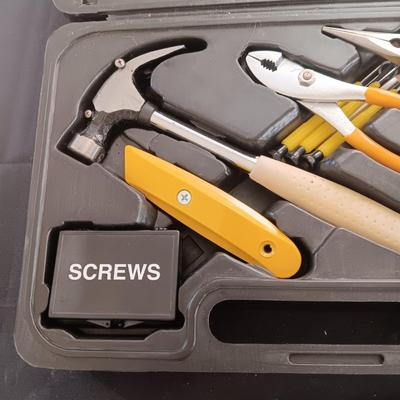 TOOL SET IN CASE AND A SET OF STANLEY SCREWDRIVERS