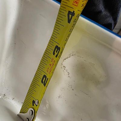 St. Nicholas Square Let It Snow Ceramic Baking Dish - 10.25" Snowman Winter Scene